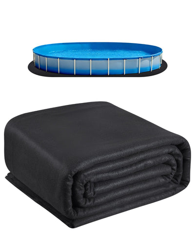 VEVOR 15x30 ft Oval Pool Liner Pad for Above Ground Pools Heavy Duty Pool Mat 