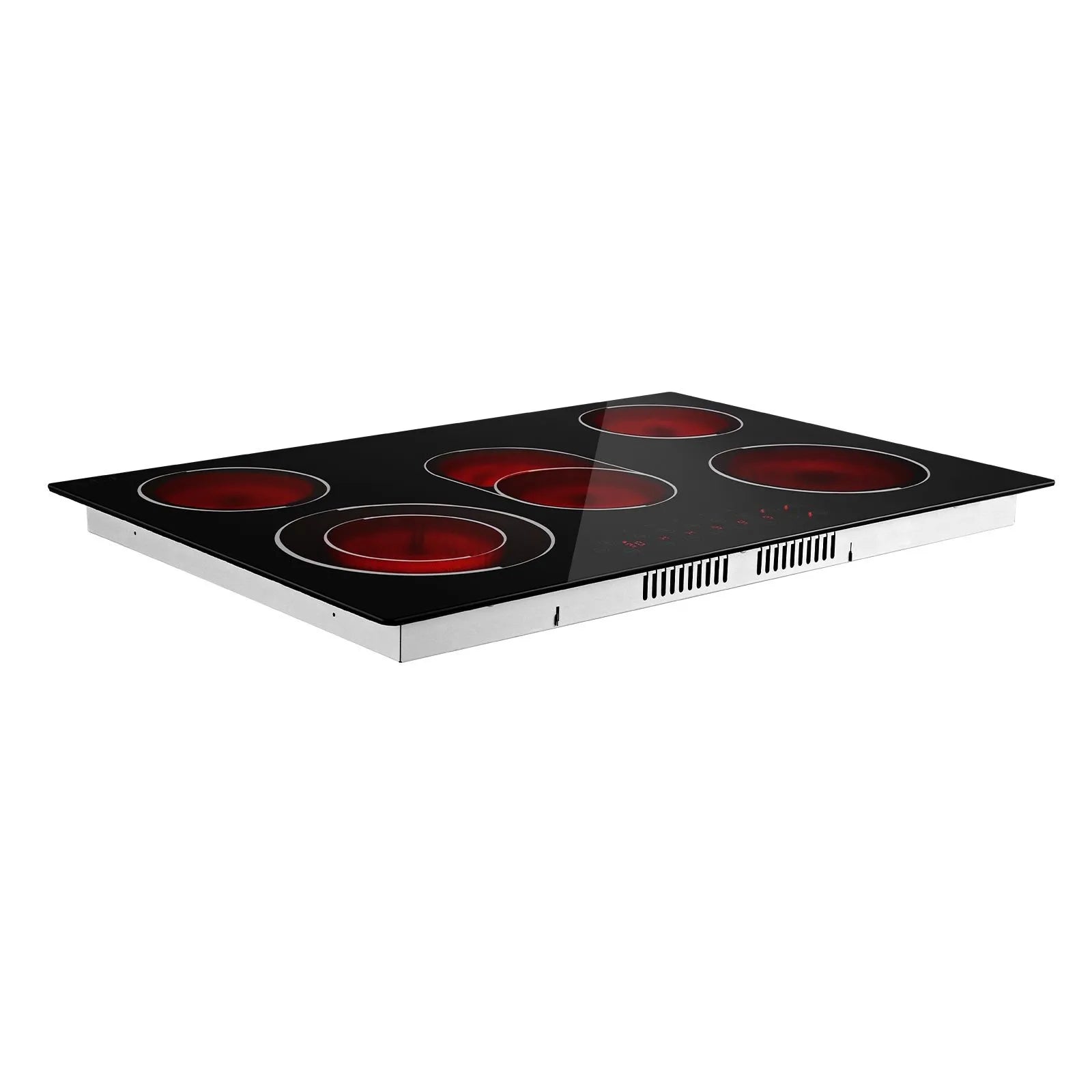 30-Inch Built-In Electric Ceramic Cooktop, 5 Burners, 8900W, Touch Control, 220–240V