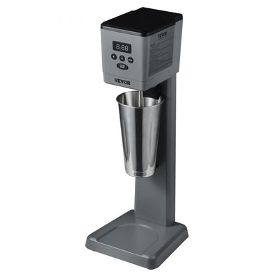 VEVOR Milkshake Maker, 375W Electric Milkshake Machine, Single Head Drink Mixer Blender Machine, LED Intelligent Microswitch, 3-Speed Milkshake Mixer with 820 ml Stainless Steel Cup 