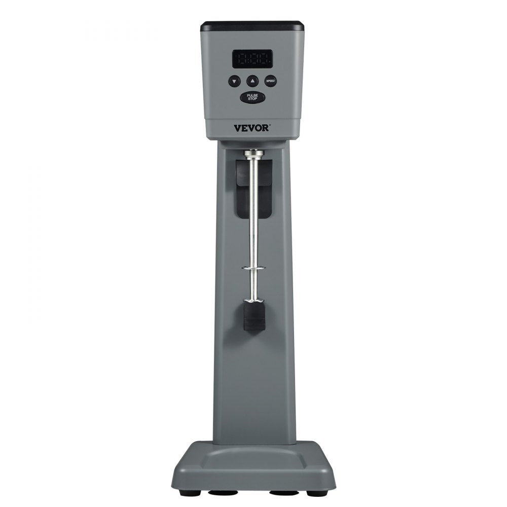 VEVOR Milkshake Maker, 375W Electric Milkshake Machine, Single Head Drink Mixer Blender Machine, LED Intelligent Microswitch, 3-Speed Milkshake Mixer with 820 ml Stainless Steel Cup 