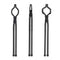VEVOR Blacksmith Tongs, 18” 3 PCS, V-Bit Bolt Tongs, Wolf Jaw Tongs and Z V-Bit Tongs, Carbon Steel Forge Tongs with A3 Steel Rivets, for Beginner and Seasoned Blacksmiths, Bladesmiths and Craftsmen