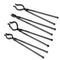VEVOR Blacksmith Tongs, 18” 4 PCS, V-Bit Bolt Tongs, Wolf Jaw Tongs, Z V-Bit Tongs and Gripping Tongs, Carbon Steel Forge Tongs with A3 Steel Rivets, for Beginner and Seasoned Blacksmiths, Bladesmiths
