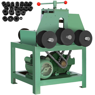 Electric Pipe Tube Bender with 9 round and 8 square die set (5/8"~3") 1500W 