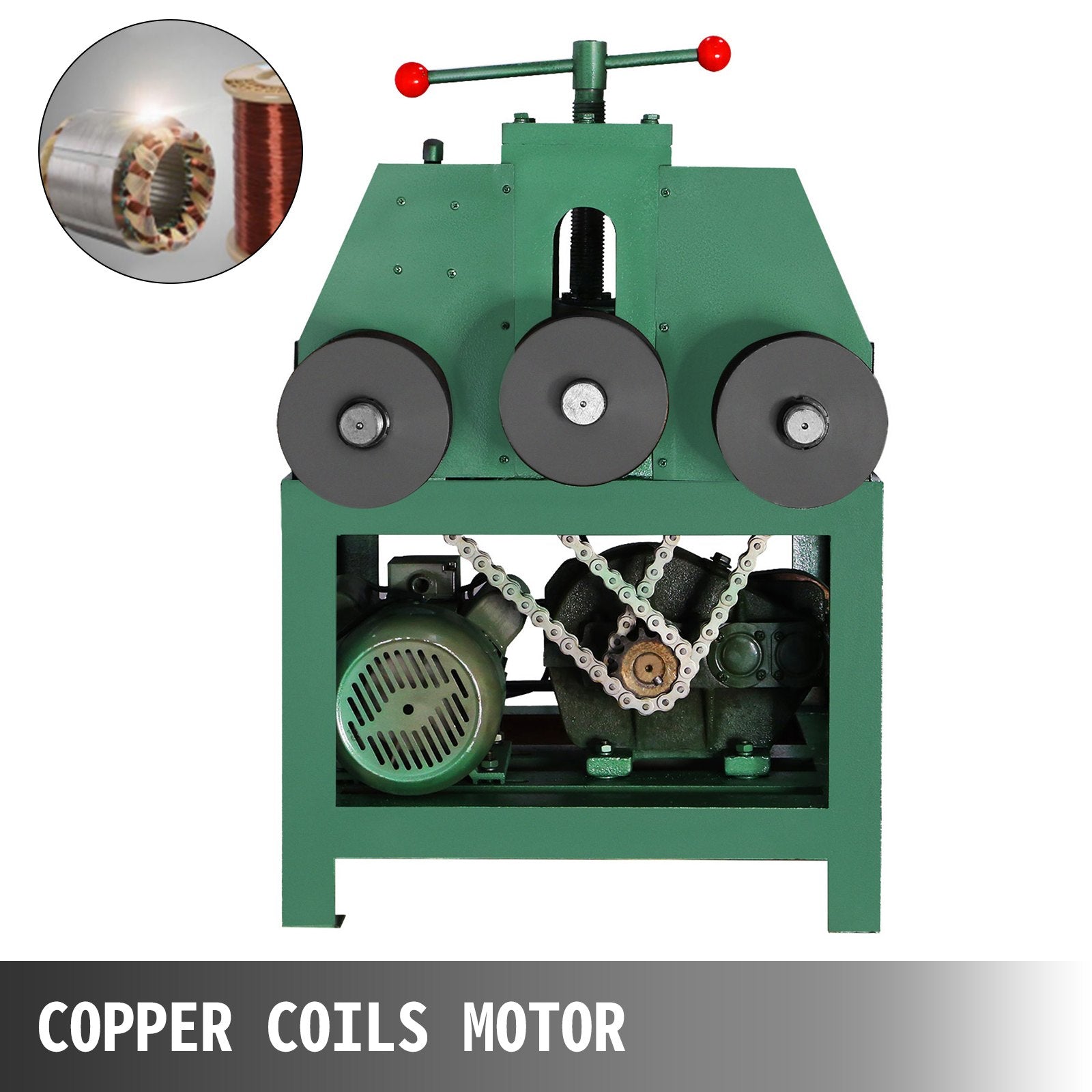 Electric Pipe Tube Bender with 9 round and 8 square die set (5/8"~3") 1500W 