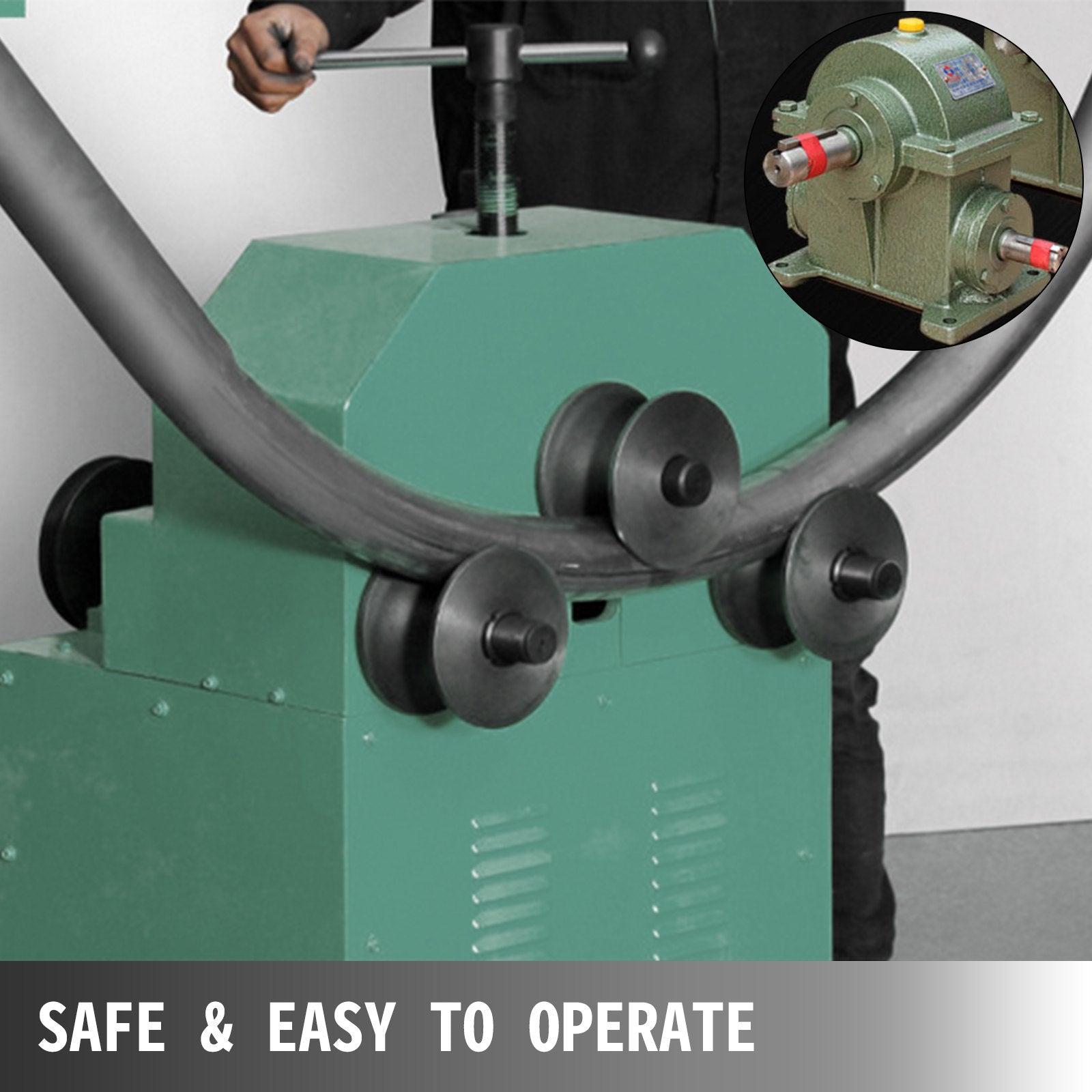 Electric Pipe Tube Bender with 9 round and 8 square die set (5/8"~3") 1500W 