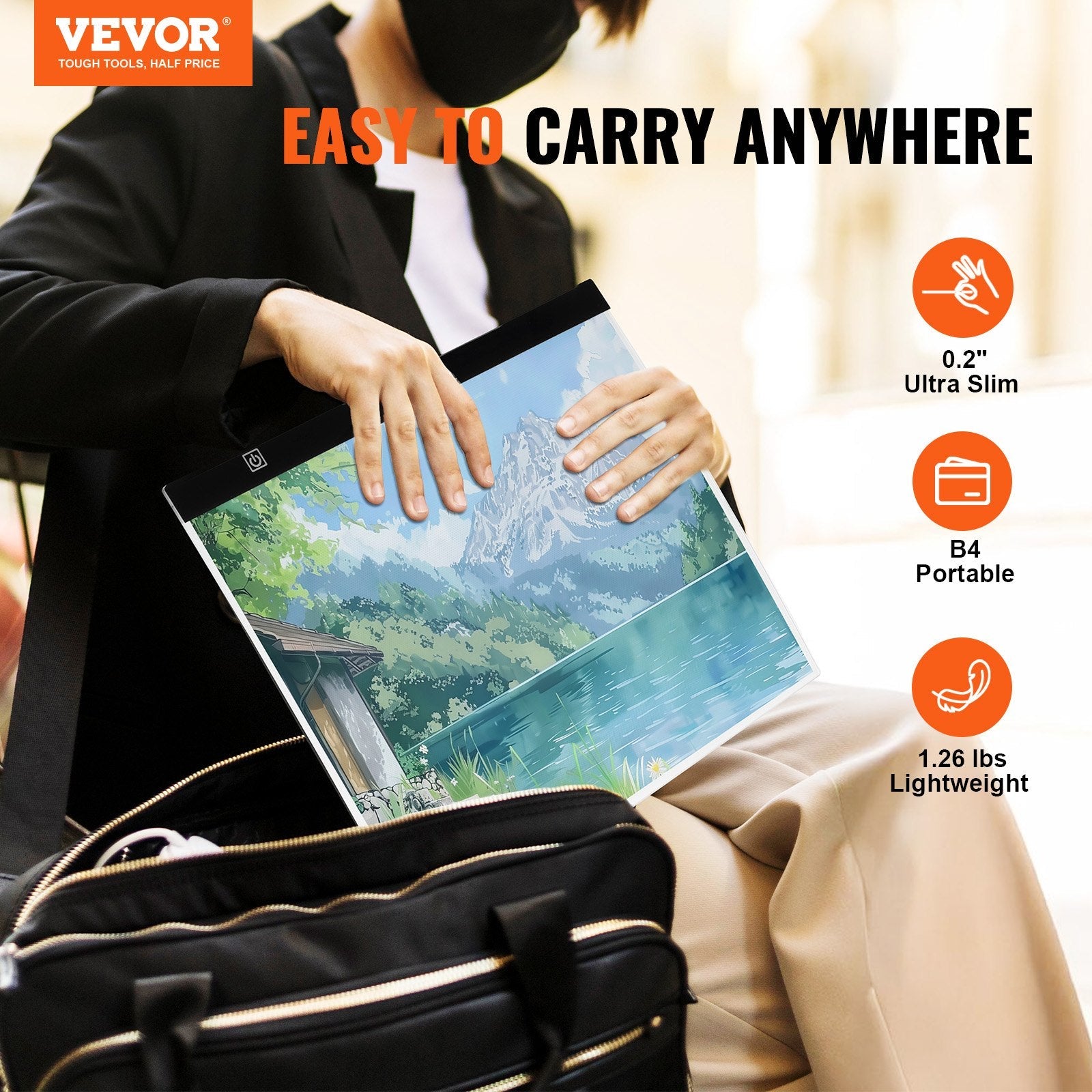 VEVOR B4 LED Light Board USB Powered Tracing Light Pad for Diamond Painting 