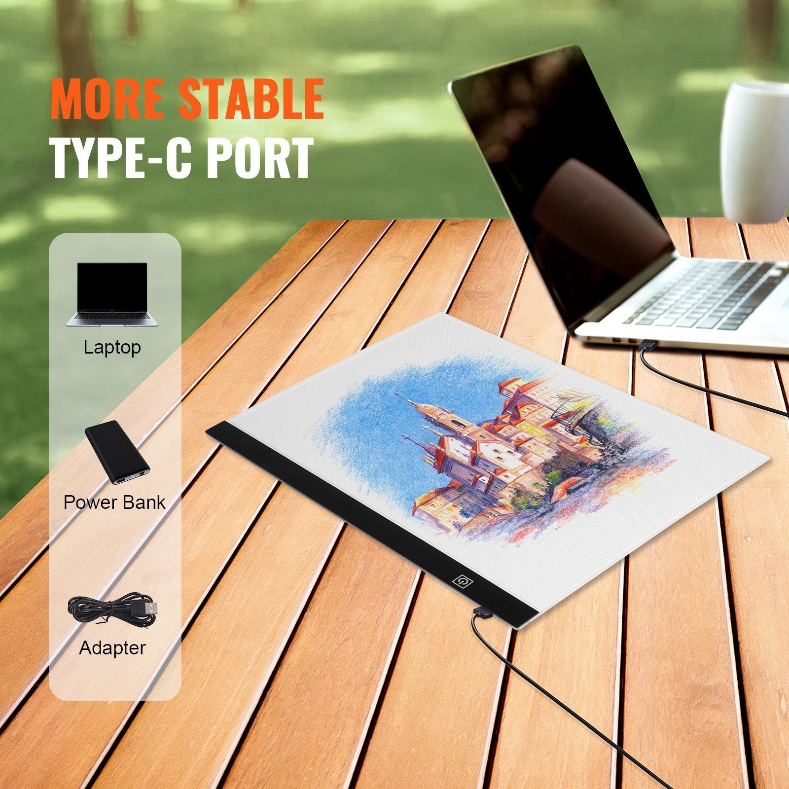 VEVOR B4 LED Light Board USB Powered Tracing Light Pad for Diamond Painting 