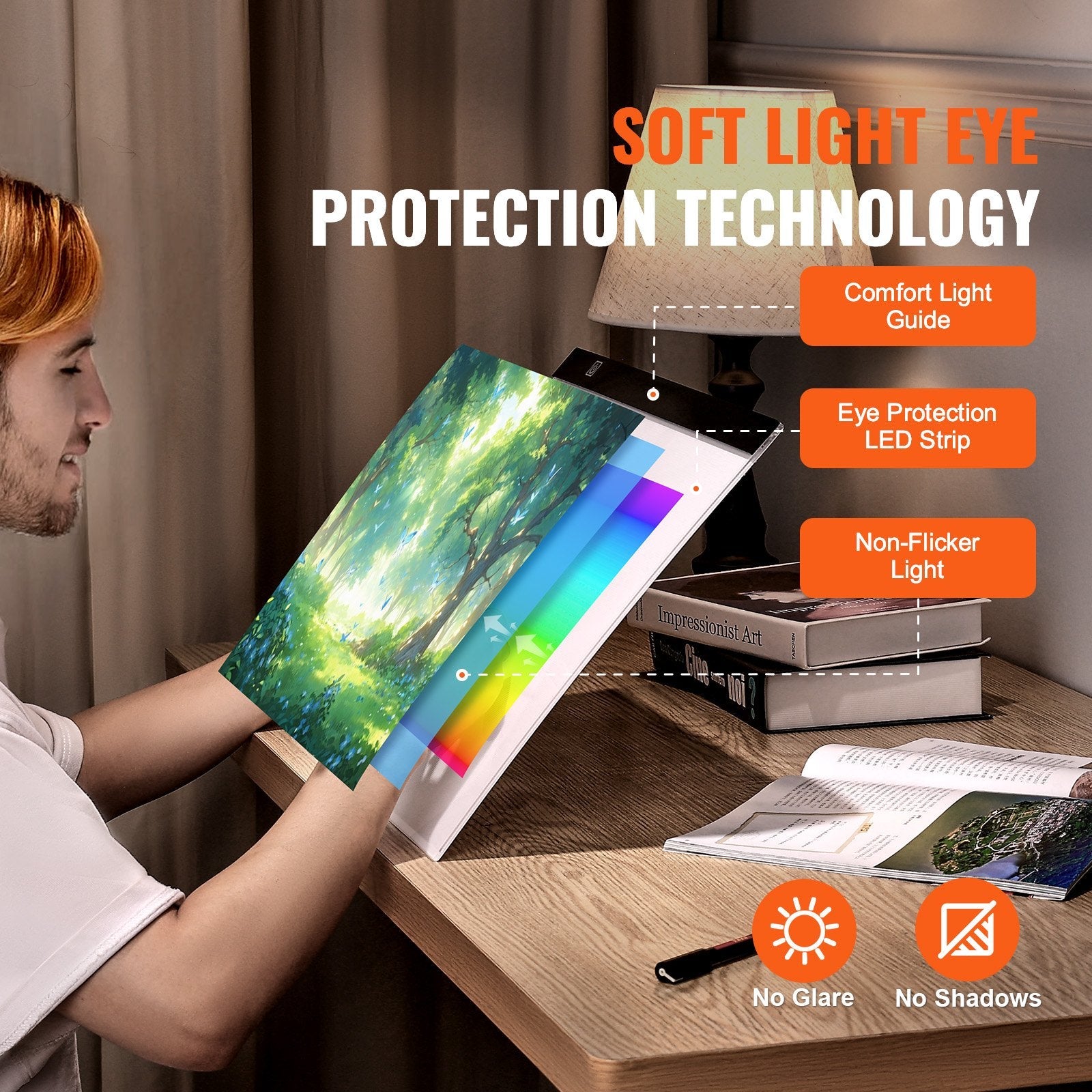 VEVOR B4 LED Light Board USB Powered Tracing Light Pad for Diamond Painting 