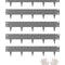 VEVOR Steel Landscape Edging 5 Packs 39 x 4in Rust-Resistant for Yard Dark Gray