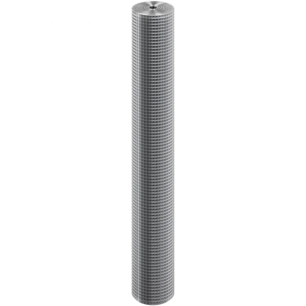 VEVOR Hardware Cloth, 1/4 inch 36in x 50 ft 23 Gauge, Hot Dipped Galvanized Wire Mesh Roll, Chicken Wire Fencing, Wire Mesh for Rabbit Cages, Garden, Small Rodents