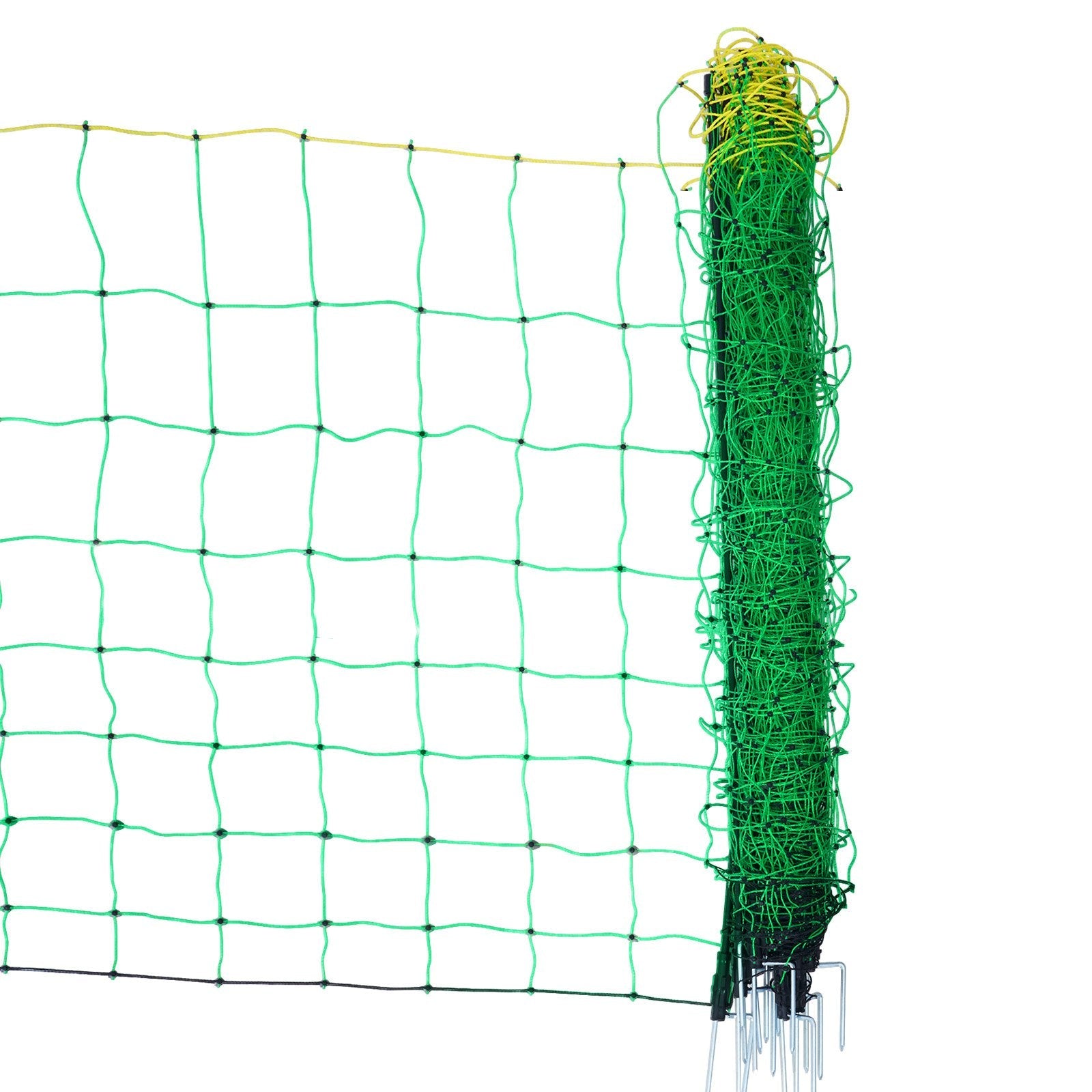 VEVOR Electric Fence Netting, 35" H x 164' L, PE Net Fencing with Posts & Double-Spiked Stakes, Utility Portable Mesh for Goats, Sheep, Lambs, Deer, Hogs, Dogs, Used in Backyards, Farms, and Ranches 