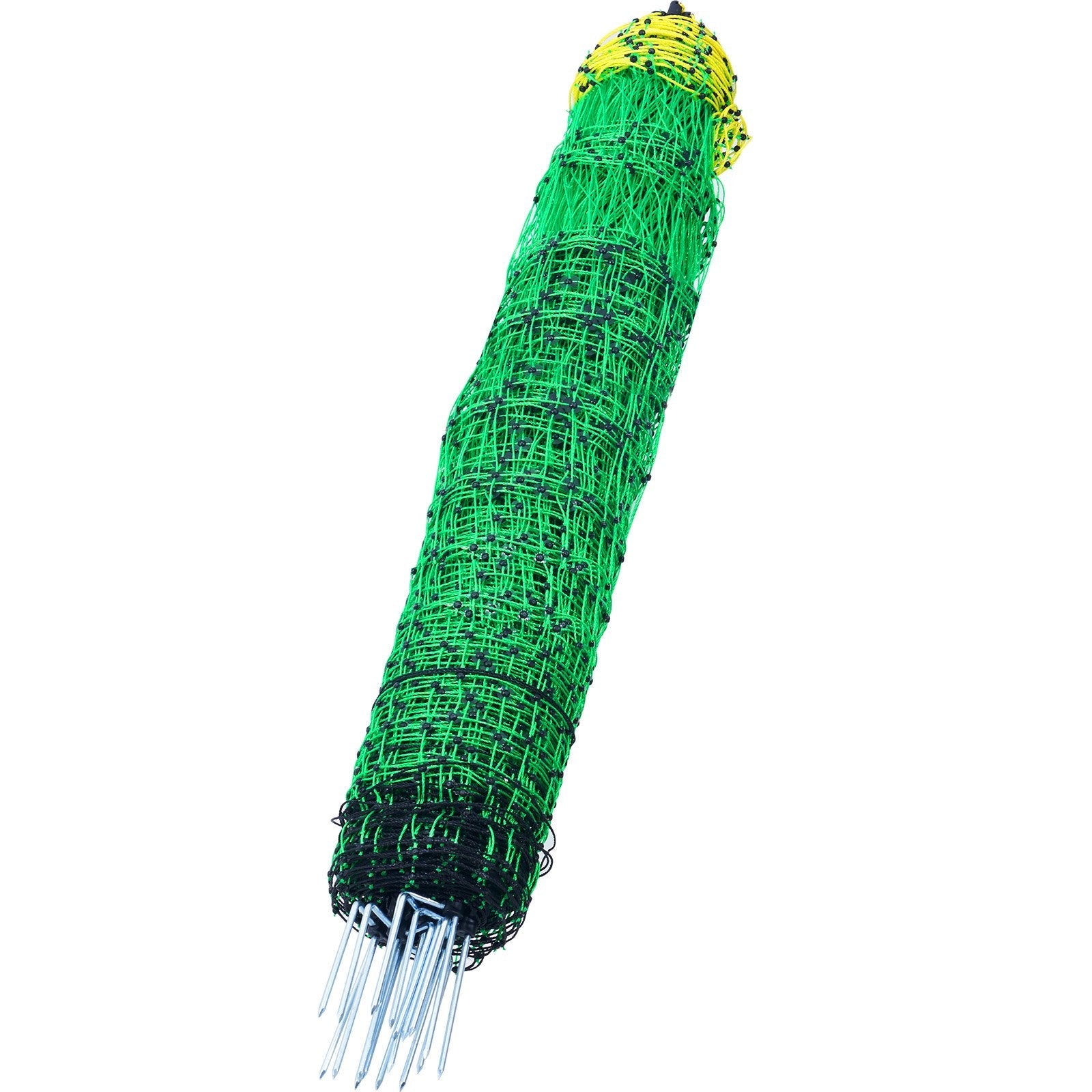 VEVOR Electric Fence Netting, 42" H x 164' L, PE Net Fencing with Posts & Double-Spiked Stakes, Utility Portable Mesh for Goats, Sheep, Lambs, Deer, Hogs, Dogs, Used in Backyards, Farms, and Ranches 