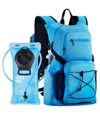 VEVOR Hydration Pack Backpack 2L TPU Water Bladder biking Hiking Running Camping 