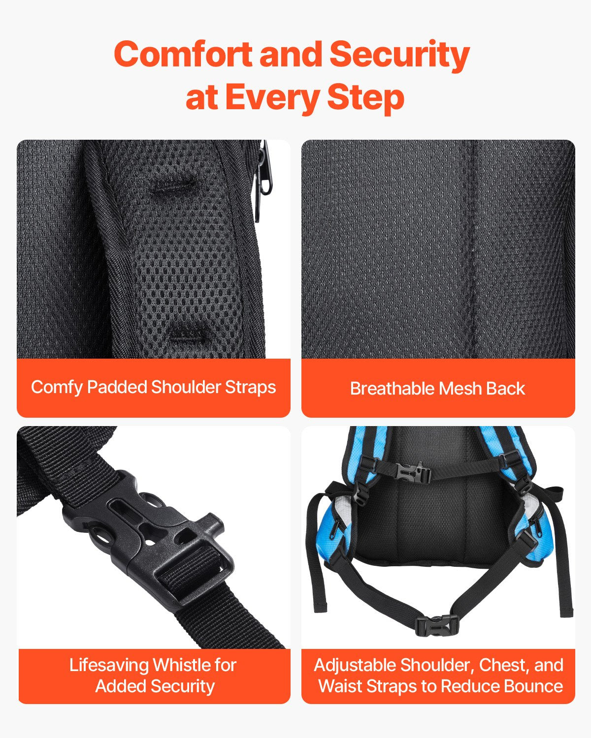 VEVOR Hydration Pack Backpack 3L TPU Water Bladder biking Hiking Running Camping 