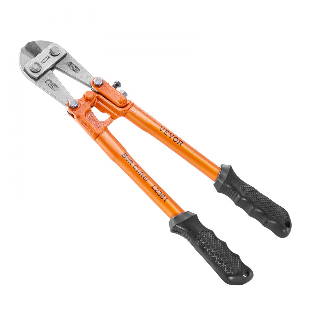 VEVOR Bolt Cutter, 14" Lock Cutter, Bi-Material Handle with Soft Rubber Grip, Chrome Molybdenum Alloy Steel Blade, Heavy Duty Bolt Cutter for Rods, Bolts, Wires, Cables, Rivets, and Chains 