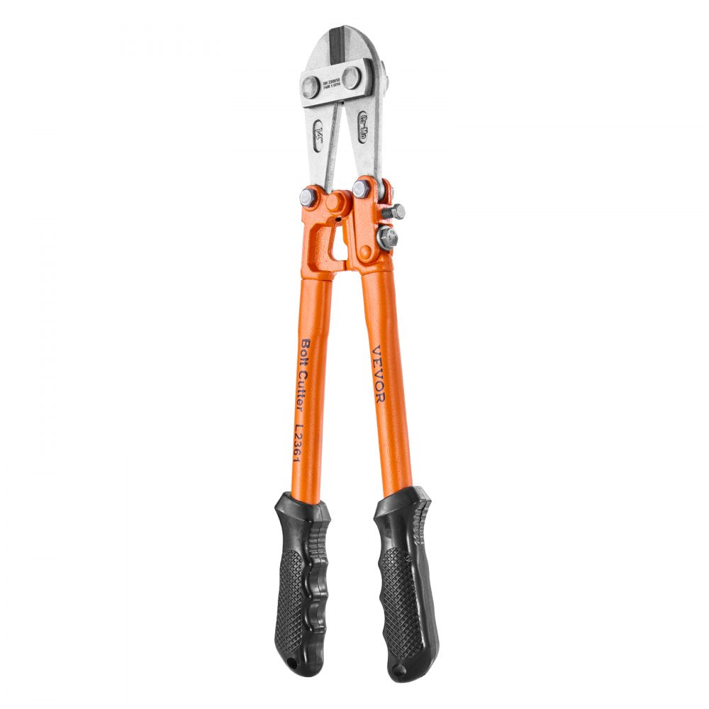 VEVOR Bolt Cutter, 14" Lock Cutter, Bi-Material Handle with Soft Rubber Grip, Chrome Molybdenum Alloy Steel Blade, Heavy Duty Bolt Cutter for Rods, Bolts, Wires, Cables, Rivets, and Chains 