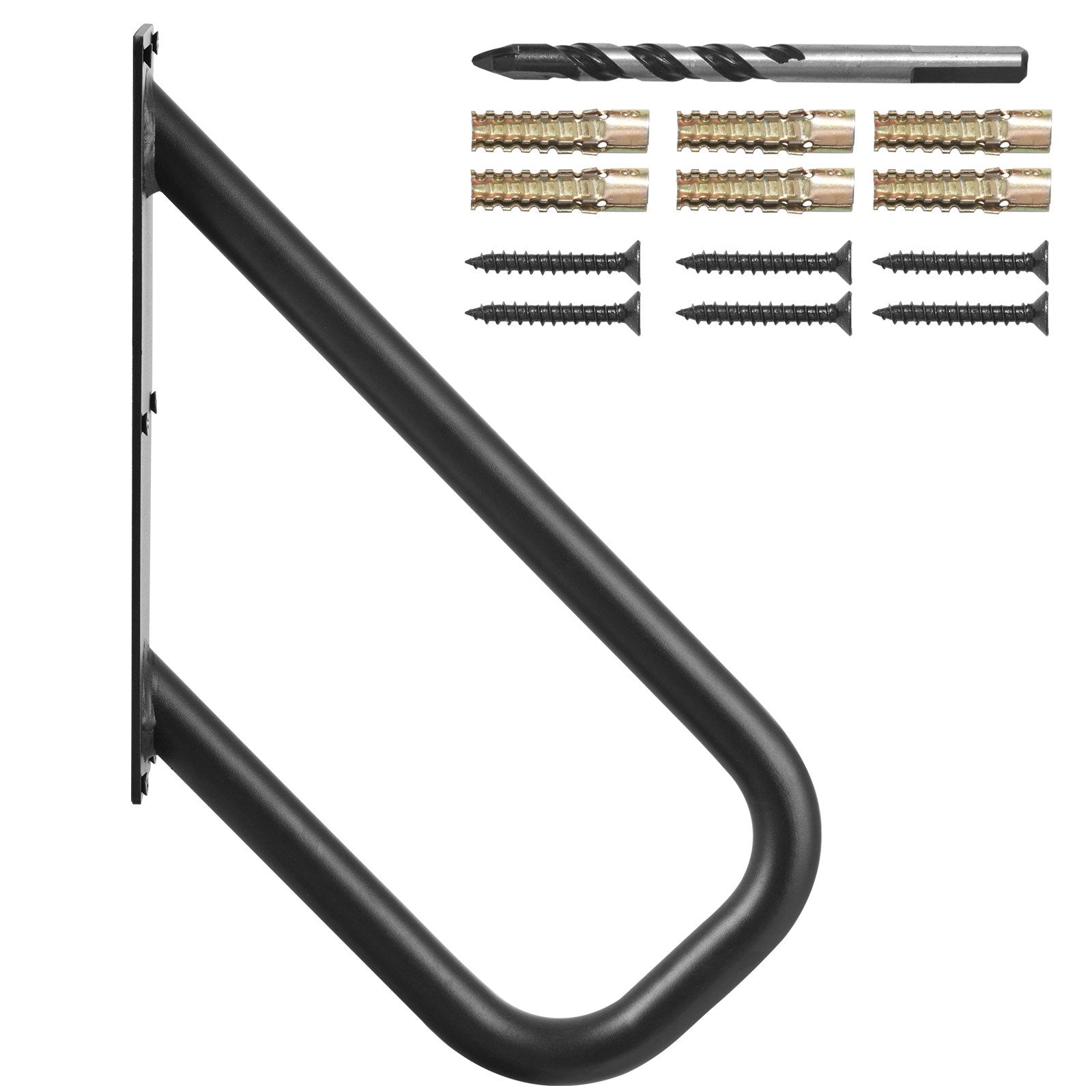 VEVOR Handrails for Outdoor Steps 18.9"Wall Mount Safety Railings for 1-2 Steps 