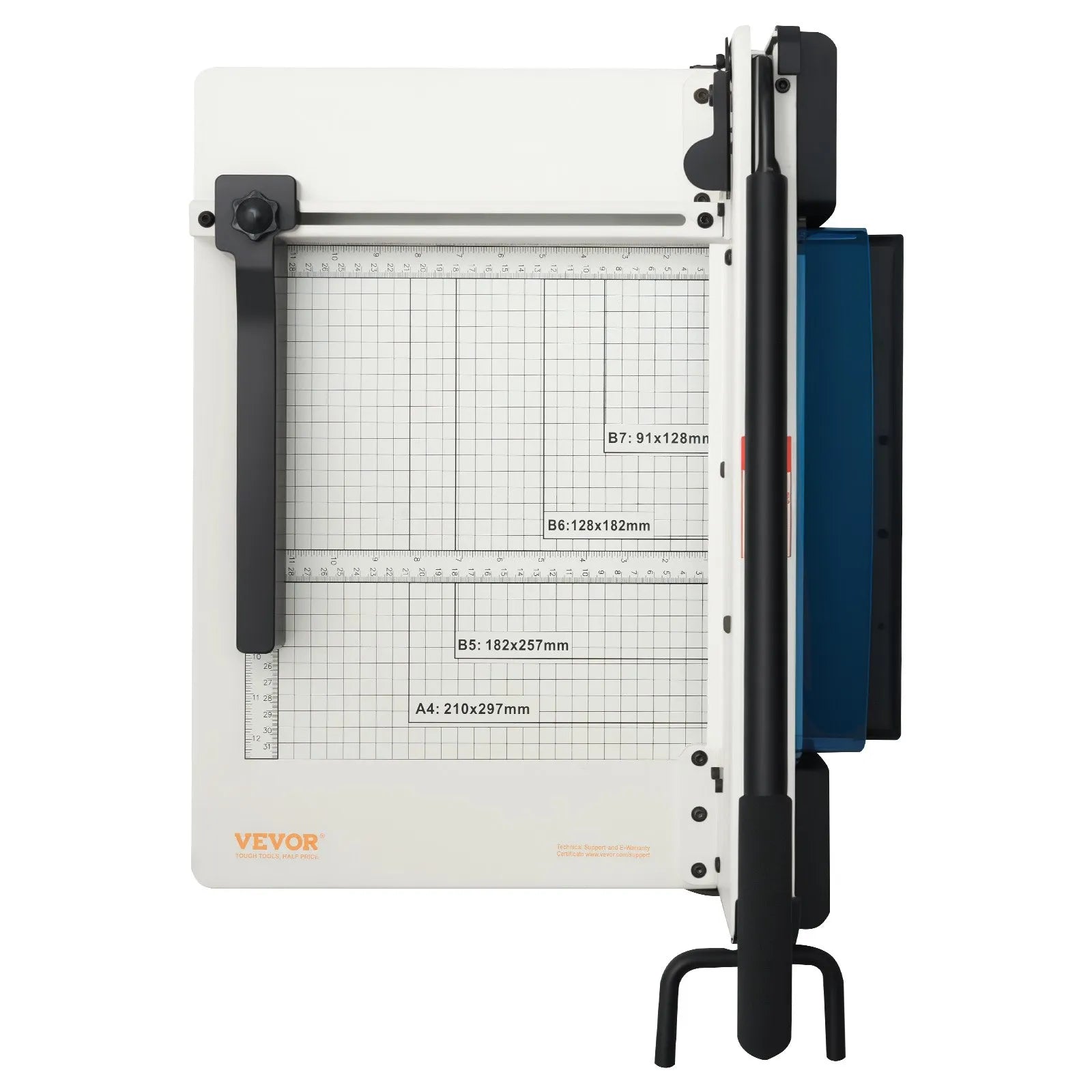 VEVOR Paper Cutter 12" A4 Guillotine Paper Trimmer 400 Sheet Capacity Metal Base