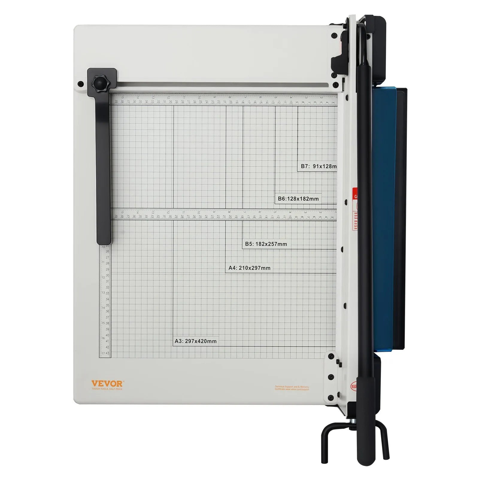 VEVOR Paper Cutter 17" A3 Guillotine Paper Trimmer 400 Sheet Capacity Metal Base
