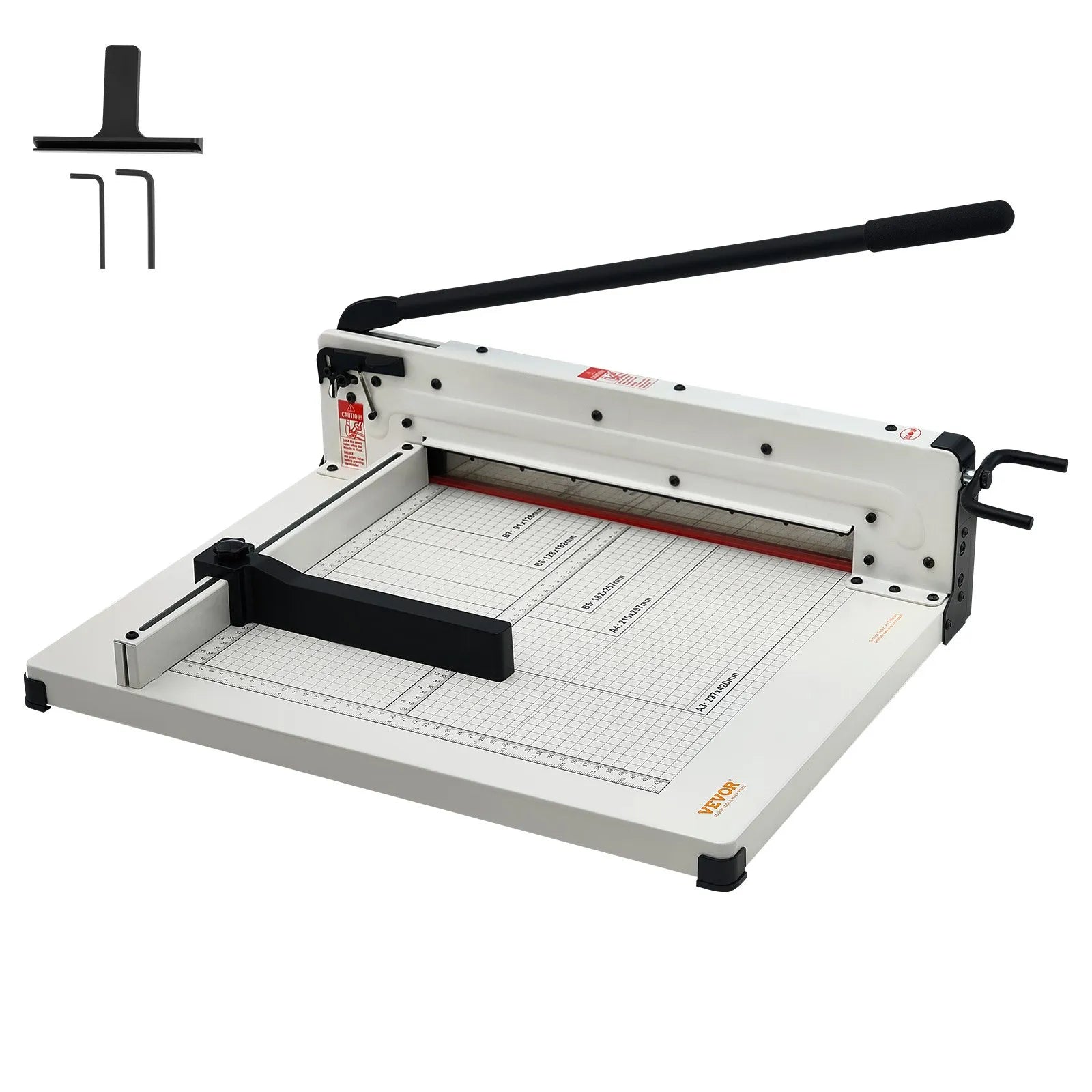 VEVOR Paper Cutter 17" A3 Guillotine Paper Trimmer 400 Sheet Capacity Metal Base