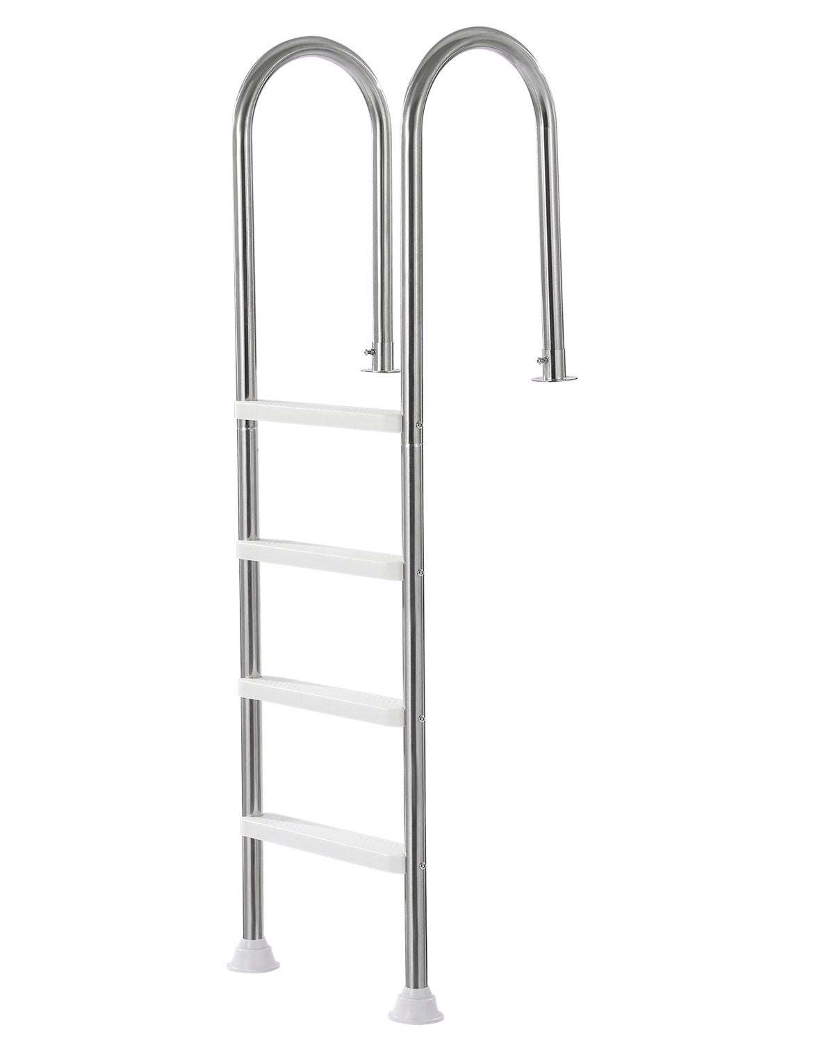 VEVOR 4-Step Stainless Steel Pool Ladder of 2 Handrails for 54 In Decked Pools 