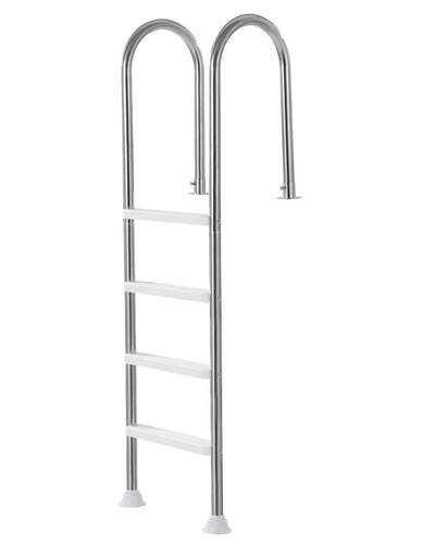 VEVOR 4-Step Stainless Steel Pool Ladder of 2 Handrails for 54 In Decked Pools 