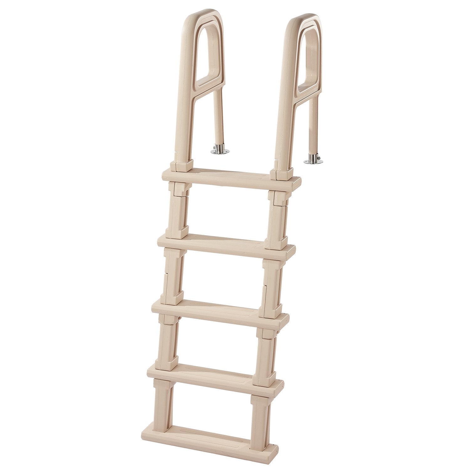 VEVOR 5-Step Inclined Pool Ladder of 2 Handrails Loads 300 lb for 48-54 In Pool 