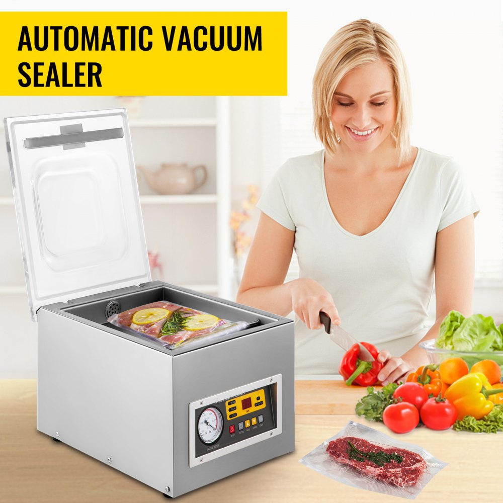 VEVOR Chamber Vacuum Sealer Machine DZ 260S Commercial Kitchen Food Chamber Vacuum Sealer, 110V Packaging Machine Sealer for Food Saver, Home, Commercial Using 