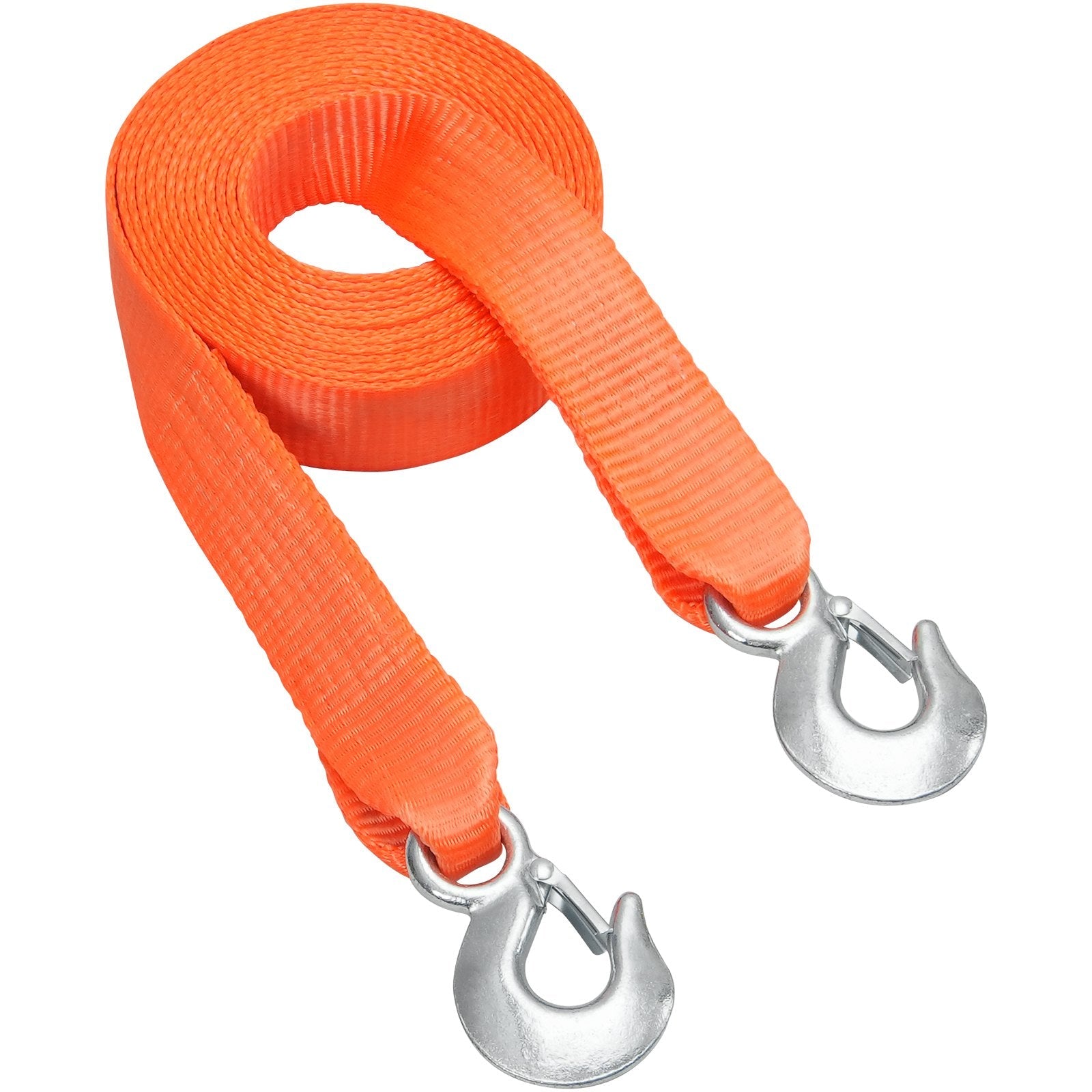 VEVOR ATV Car Tow Strap with Hooks 2"x20' 17000 lbs, Tow Straps with Safety Hooks, Car Heavy Duty Recovery Rope for Trucks Vehicles Towing Accessories, Tow Cable for for Roadside Recovery 