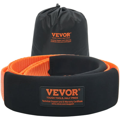 VEVOR Recovery Tow Strap 3 inches, 8 feet 36,000 lbs Break Strength, Triple Reinforced Loop Straps, Tree Saver, Winch Line Extension Strap, Off Road Towing and Recovery, Extreme Weather Resistance 