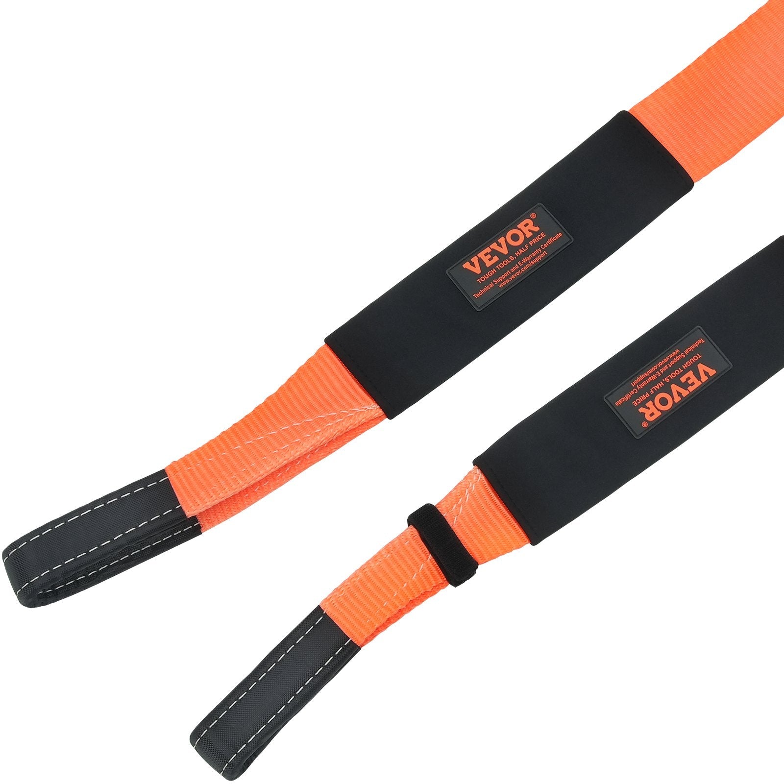 VEVOR Recovery Tow Strap 3 inches, 8 feet 36,000 lbs Break Strength, Triple Reinforced Loop Straps, Tree Saver, Winch Line Extension Strap, Off Road Towing and Recovery, Extreme Weather Resistance 