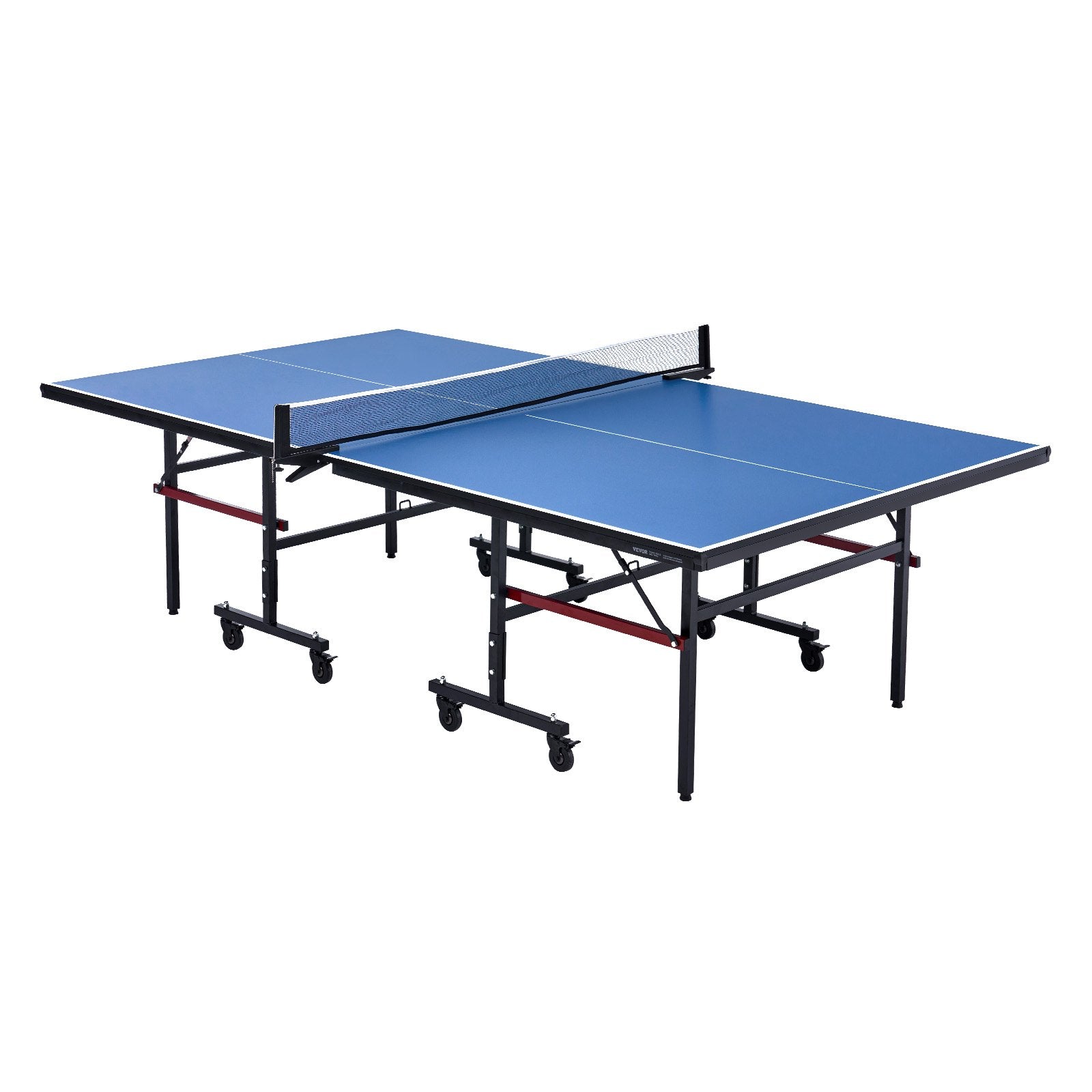 VEVOR Ping Pong Table Foldable Table Tennis Game Table Indoor with Clamp Net 