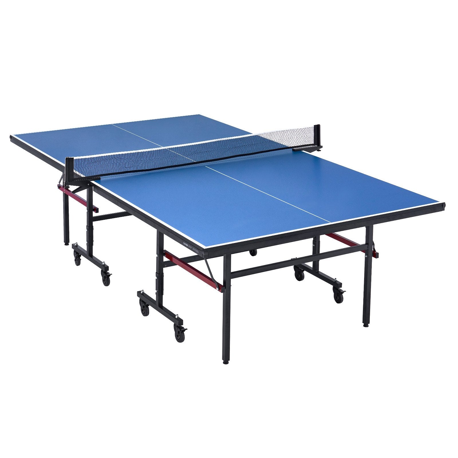 VEVOR Ping Pong Table Foldable Table Tennis Game Table Indoor with Clamp Net 