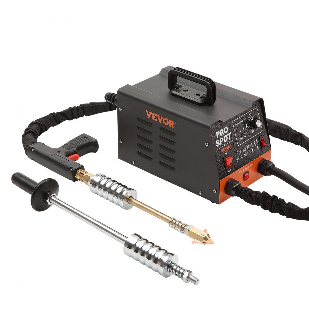 VEVOR Stud Welder Dent Repair Kit, 3KW Spot Welder Dent Puller with 6 Welding Modes, Auto Body Spot Welding Dent Puller Machine & 16 Types of Welding Accessories for Car, Truck, Motorcycle Dent Repair 