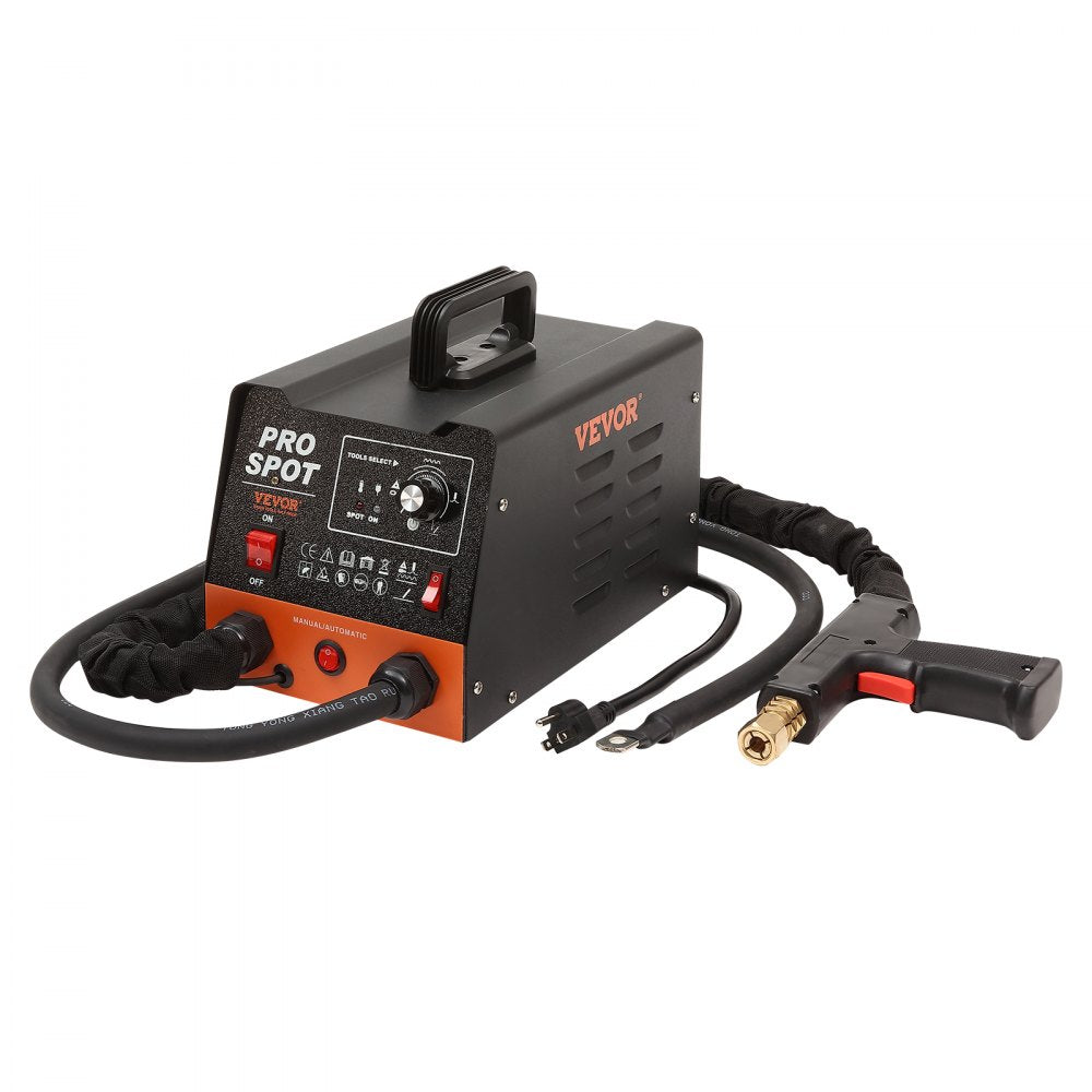VEVOR Stud Welder Dent Repair Kit, 3KW Spot Welder Dent Puller with 6 Welding Modes, Auto Body Spot Welding Dent Puller Machine & 16 Types of Welding Accessories for Car, Truck, Motorcycle Dent Repair 