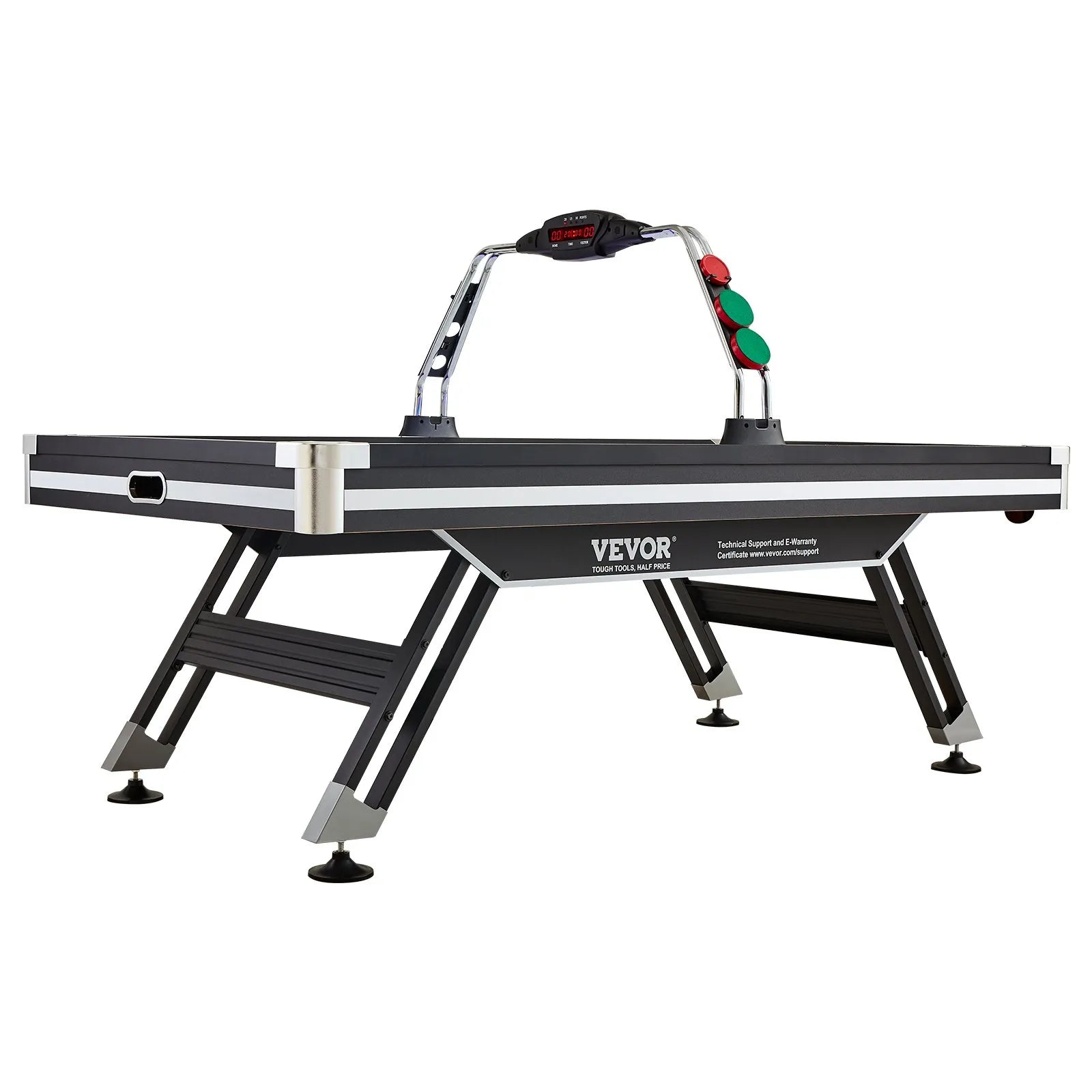 VEVOR Air-Powered Hockey Table 89" – Indoor LED Sports Hockey Game with Electronic Score System