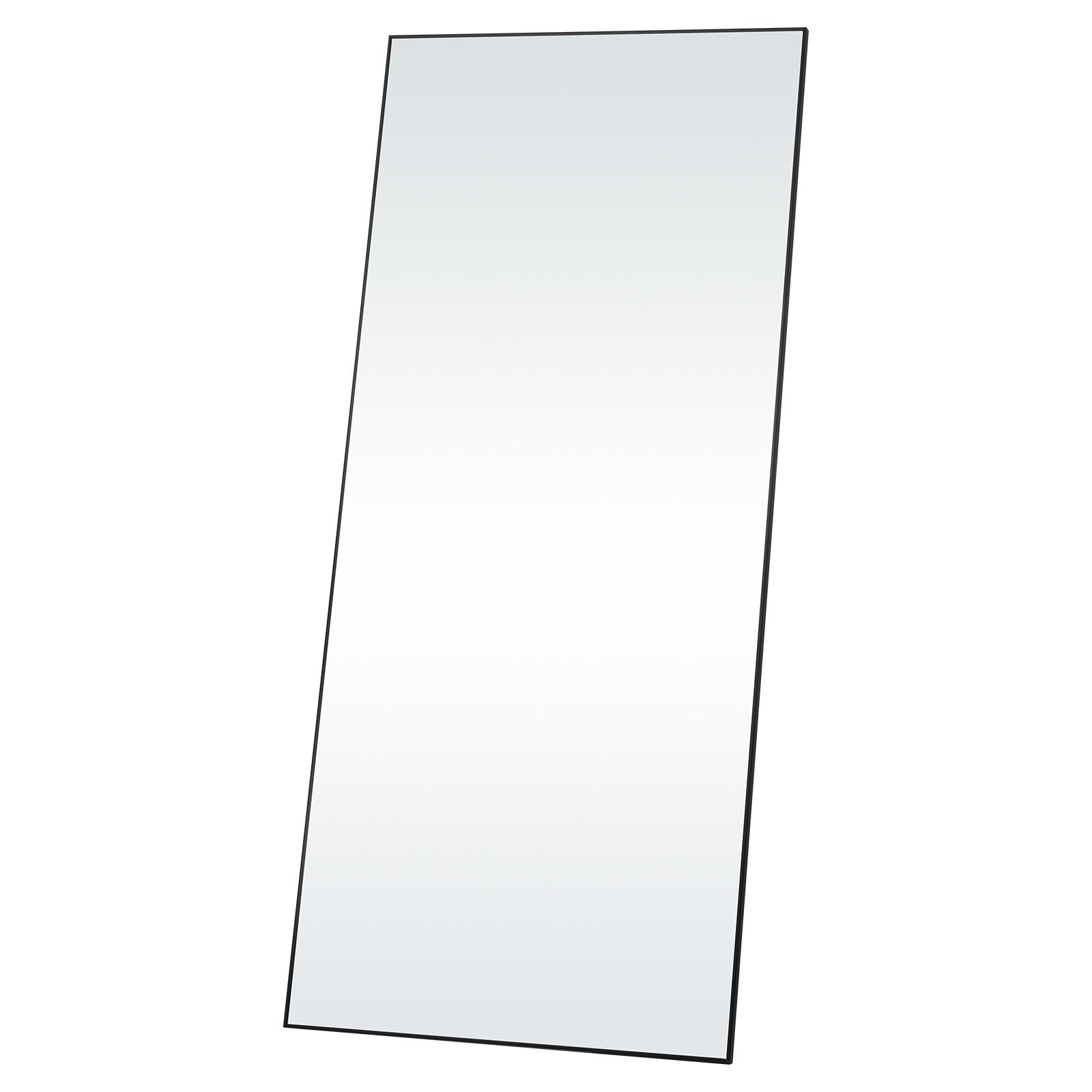 VEVOR Full Length Mirror, 71'' x 31'', Extra Large Standing Hanging or Leaning Rectangle Floor Tempered Mirror with Stand Aluminum Alloy Frame, Full Body Dressing Mirror for Living Room Bedroom, Black 