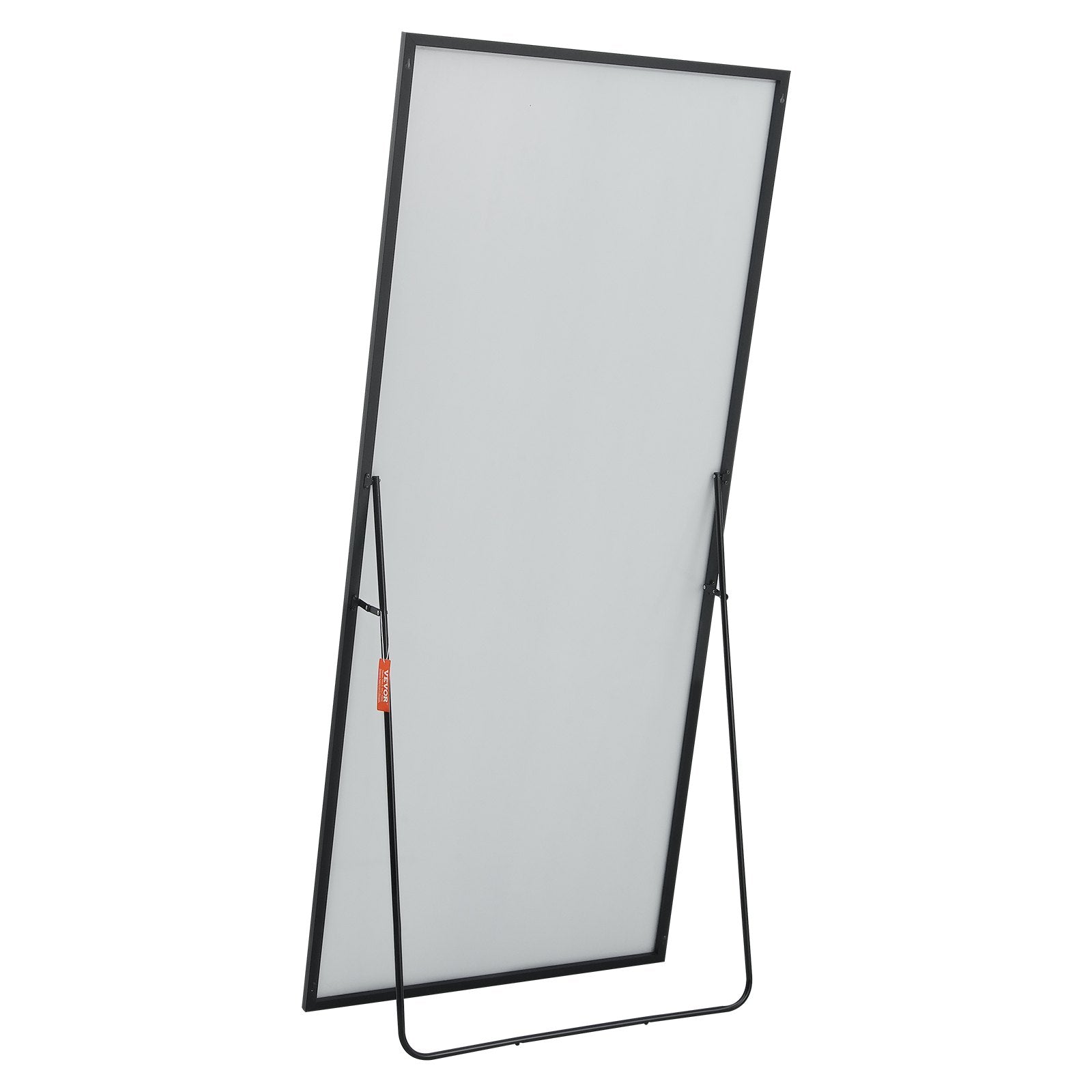 VEVOR Full Length Mirror, 71'' x 31'', Extra Large Standing Hanging or Leaning Rectangle Floor Tempered Mirror with Stand Aluminum Alloy Frame, Full Body Dressing Mirror for Living Room Bedroom, Black 