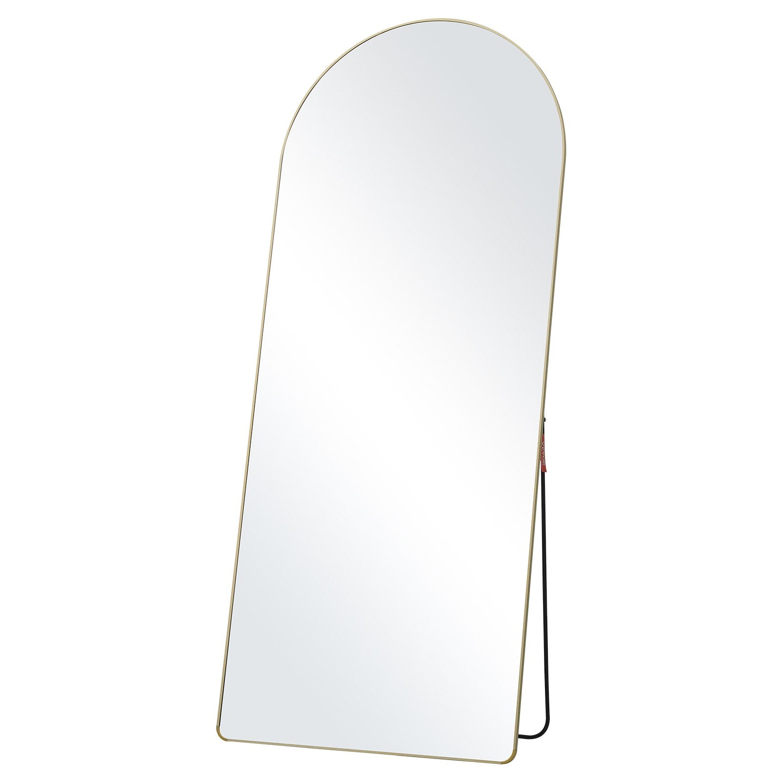 VEVOR Arched Full Length Mirror, 71'' x 30'', Large Free Standing Leaning Hanging Wall Mounted Floor Mirror with Stand Aluminum Alloy Frame, Full Body Dressing Mirror for Living Room Bedroom 