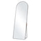 VEVOR Arched Full Length Mirror, 65'' x 22'', Large Free Standing Leaning Hanging Wall Mounted Floor Mirror with Stand Aluminum Alloy Frame, Full Body Dressing Mirror for Living Room Bedroom, Black