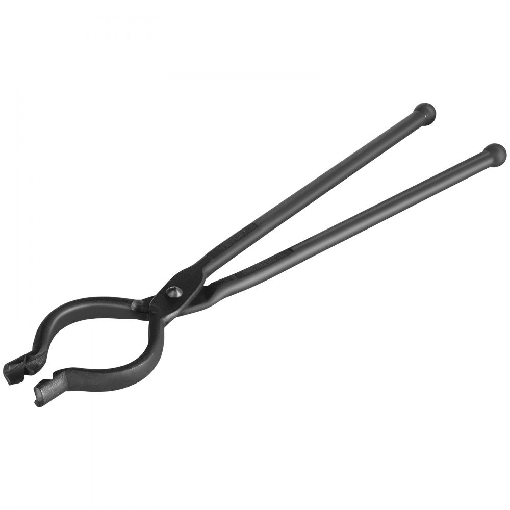 VEVOR Blacksmith Tongs, 18” V-Bit Bolt Tongs, Carbon Steel Forge Tongs with A3 Steel Rivets, for Long, Irregular, and Nail-shaped Forgings, for Beginner and Seasoned Blacksmiths and Bladesmiths 