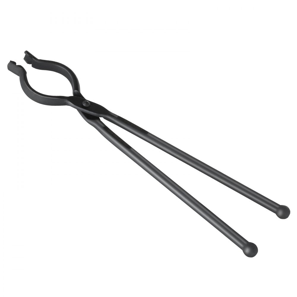 VEVOR Blacksmith Tongs, 18” V-Bit Bolt Tongs, Carbon Steel Forge Tongs with A3 Steel Rivets, for Long, Irregular, and Nail-shaped Forgings, for Beginner and Seasoned Blacksmiths and Bladesmiths 