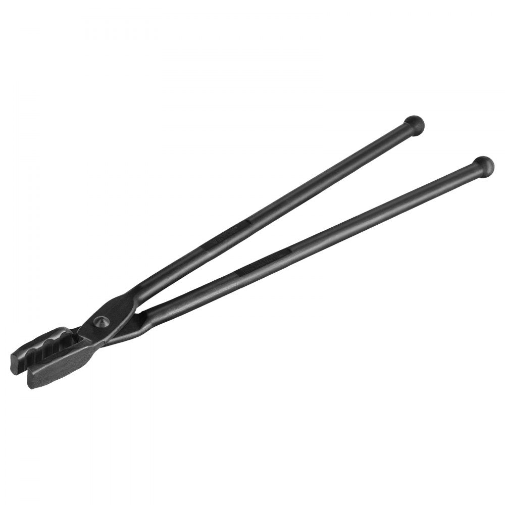 VEVOR Blacksmith Tongs, 18” Wolf Jaw Tongs, Carbon Steel Forge Tongs with A3 Steel Rivets, for Horseshoes, Curved Shapes, Block Forgings, for Beginner and Seasoned Blacksmiths and Bladesmiths 