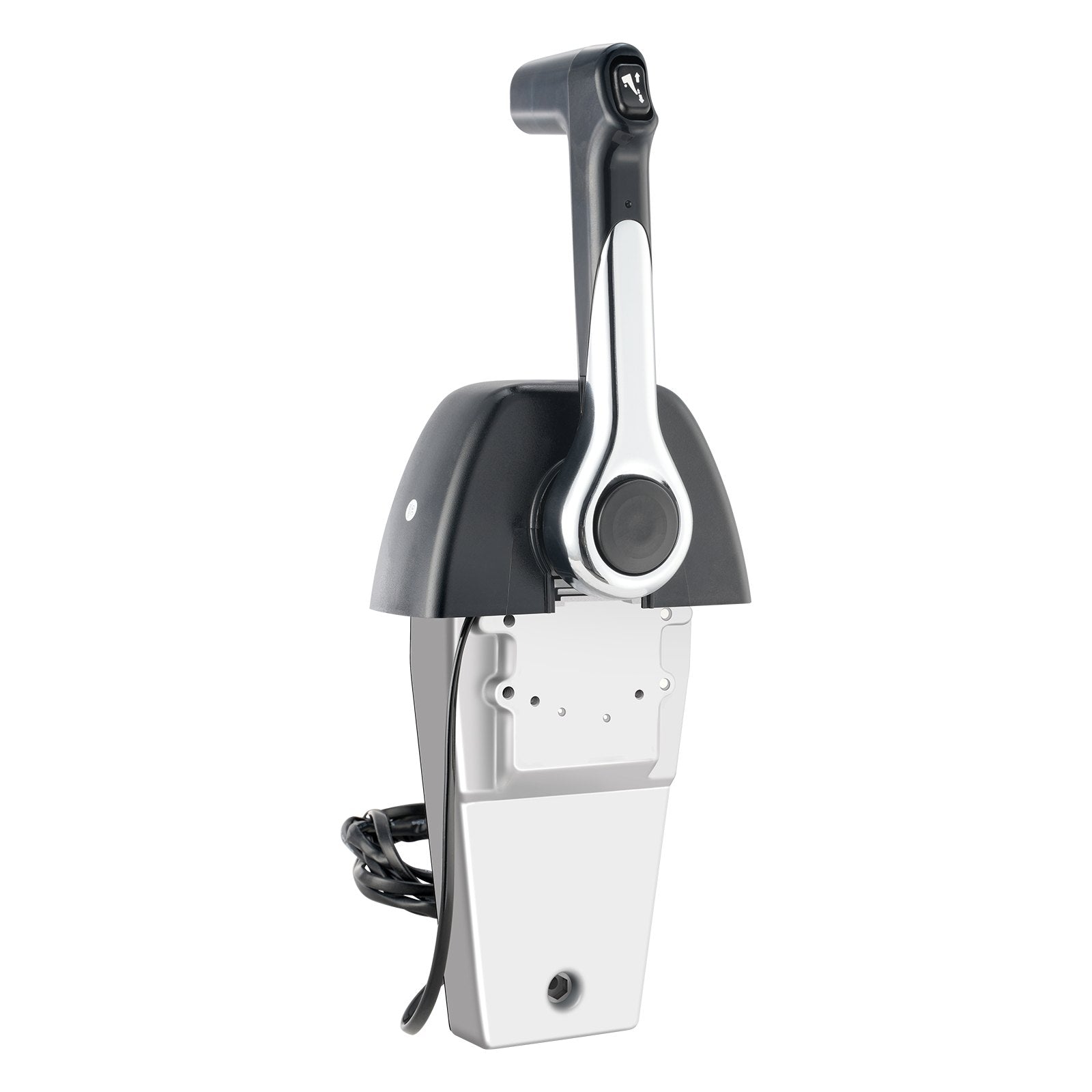 VEVOR Boat Throttle Control, 704-48205-P1 Top-Mounted Outboard Remote Control Box for Yamaha 4-Stroke, Marine Throttle Control Box with Power Trim Switch and 4.6 ft Harness with 5 Pin Connector 