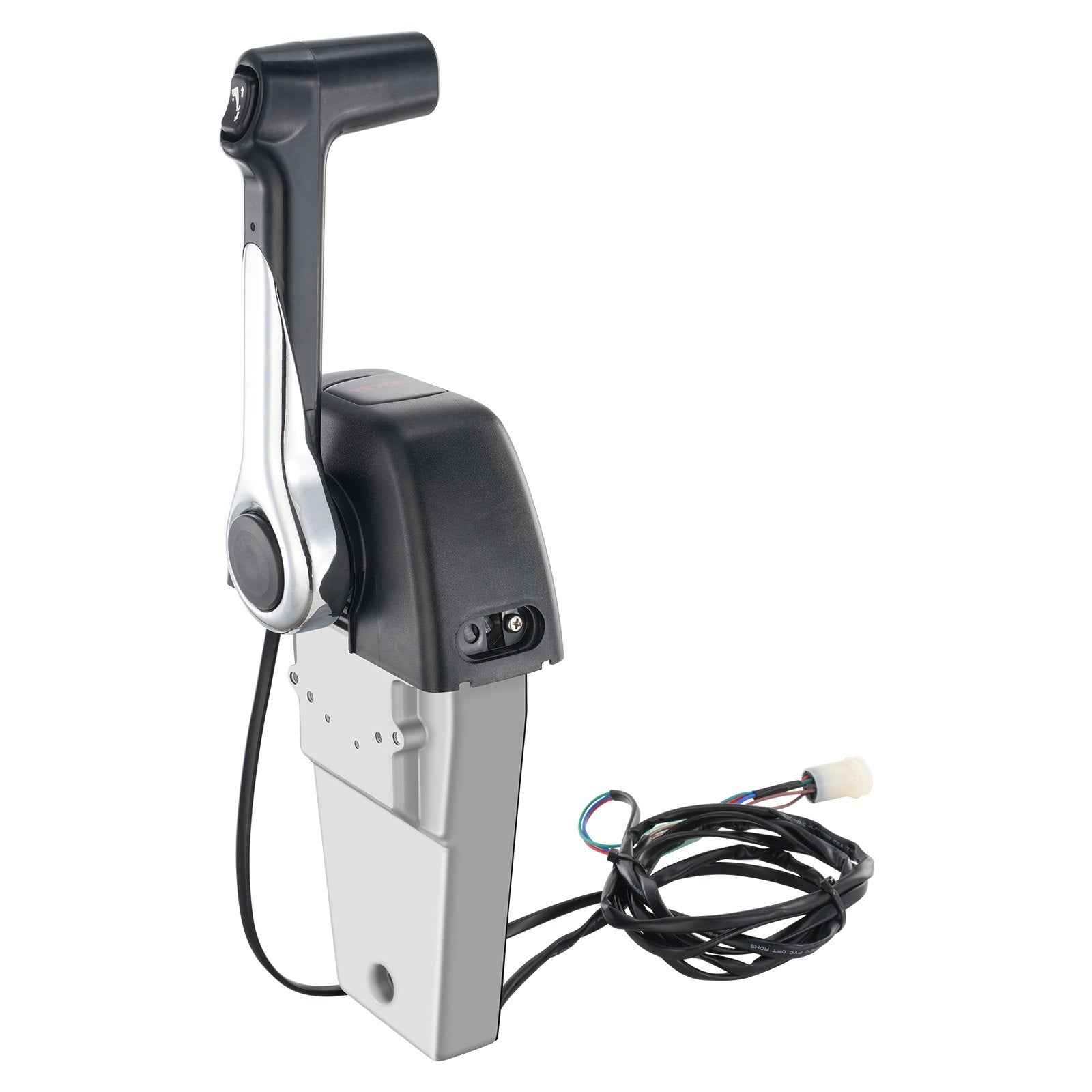 VEVOR Boat Throttle Control, 704-48205-P1 Top-Mounted Outboard Remote Control Box for Yamaha 4-Stroke, Marine Throttle Control Box with Power Trim Switch and 4.6 ft Harness with 5 Pin Connector 