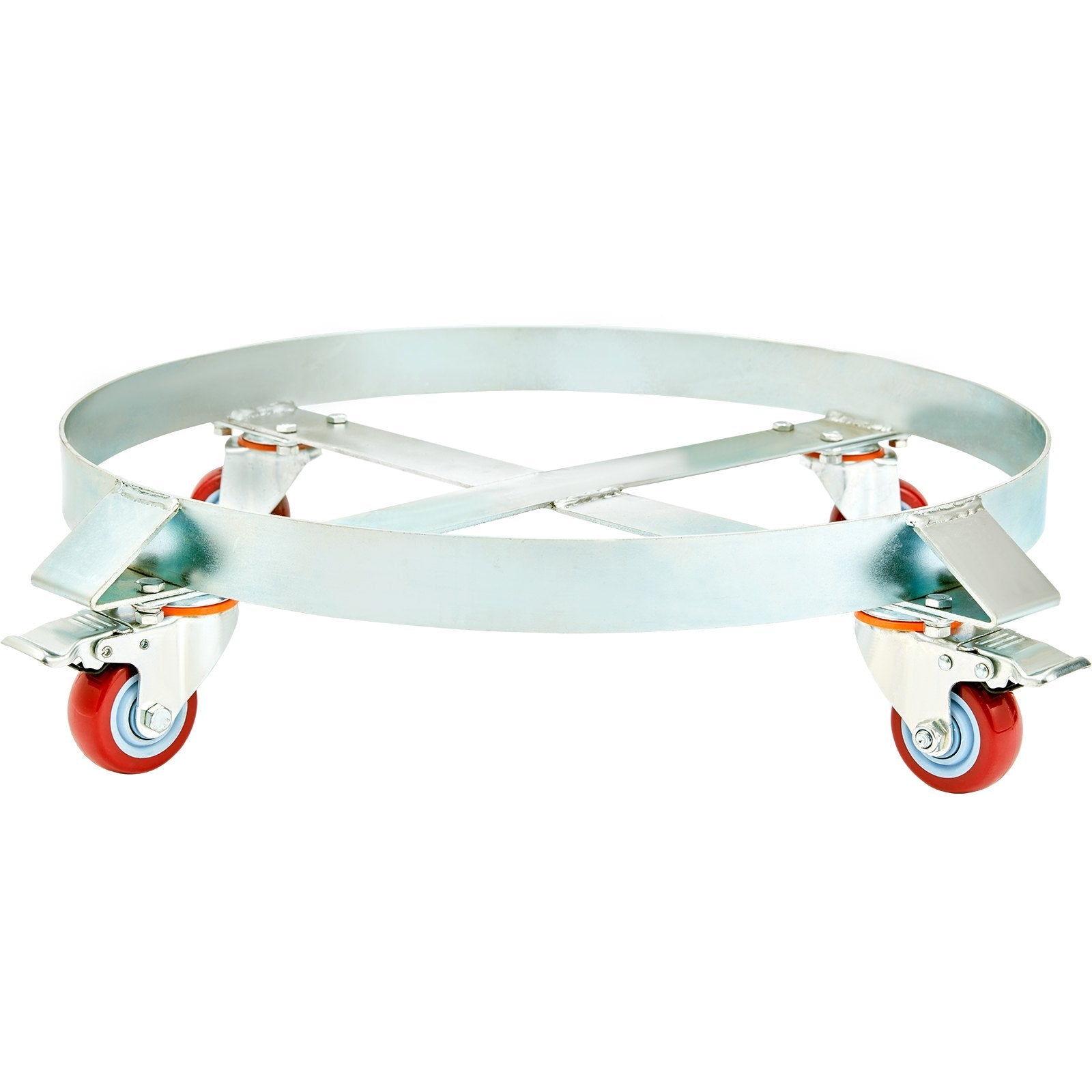 VEVOR 2PCS 55 Gallon Heavy Duty Drum Dolly, 1000 lbs Load Capacity, Barrel Dolly Cart Drum Caddy, Non Tipping Hand Truck Capacity Dollies with Steel Frame 4 Swivel Casters Wheel, for Drum Handling 