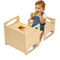 VEVOR Weaning Table and Chair Set Montessori Kids Activity Table and Chair Wood