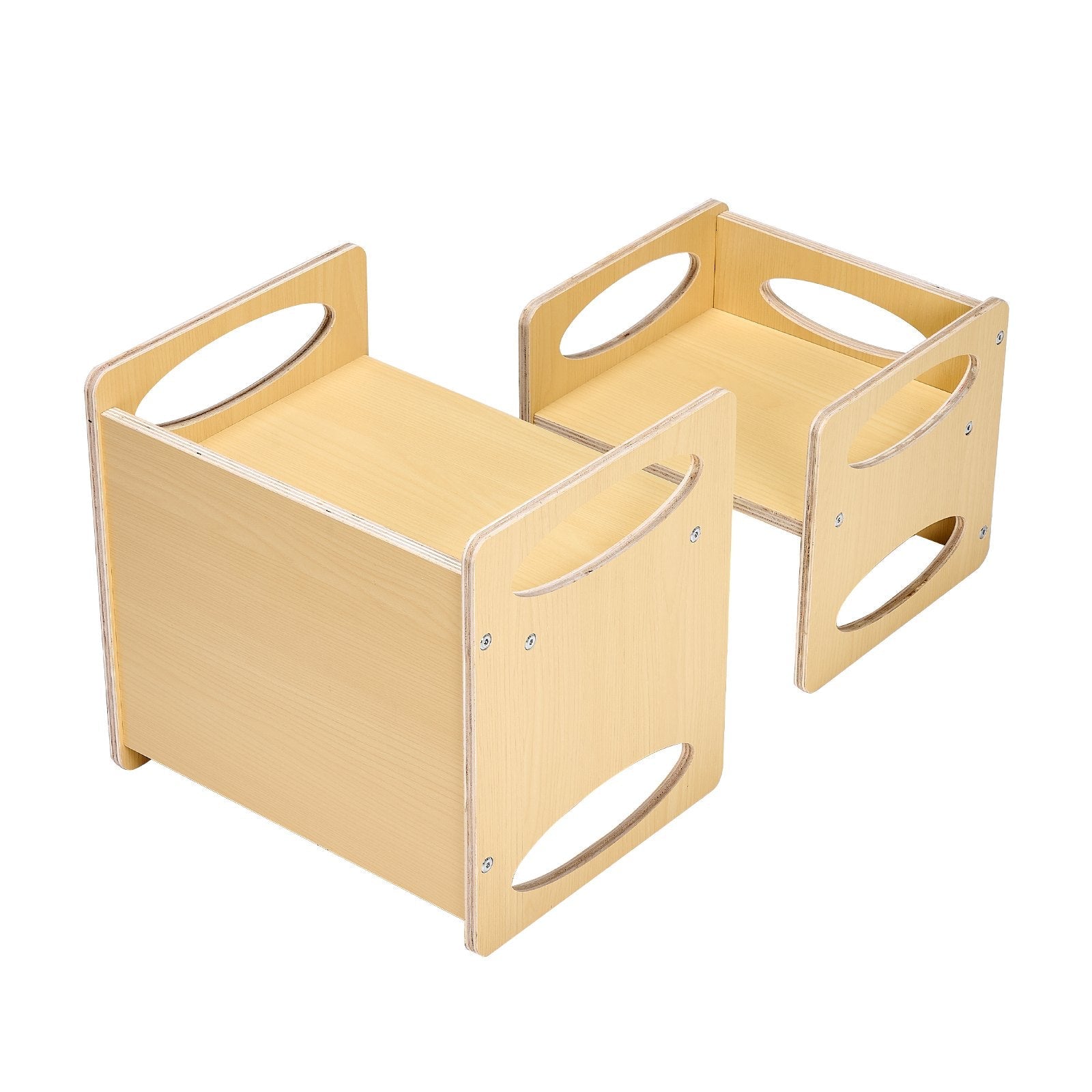 VEVOR Weaning Table and Chair Set Montessori Kids Activity Table and Chair Wood 