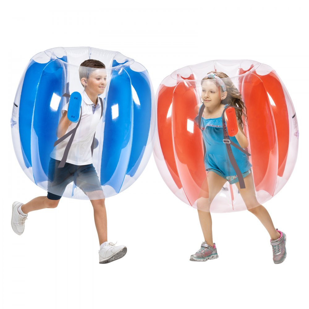VEVOR Inflatable Bumper Balls 2-Pack, 3FT/0.9M Body Sumo Zorb Balls for Kids & Teens, Durable PVC Human Hamster Bubble Balls for Outdoor Team Gaming Play, Bumper Bopper Toys for Playground, Yard, Par 