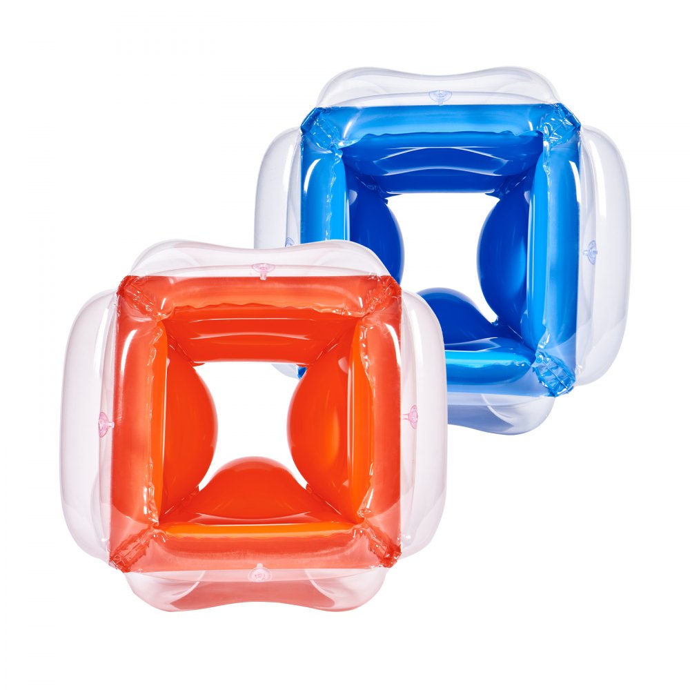 VEVOR Inflatable Bumper Balls 2-Pack, 2FT/0.6M Body Sumo Zorb Balls for Kids, Durable PVC Human Hamster Bubble Balls for Child Outdoor Team Gaming Play, Bumper Bopper Toys for Playground, Yard, Park 